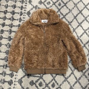 BB Dakota Kids Brown Fuzzy Puffer Jacket